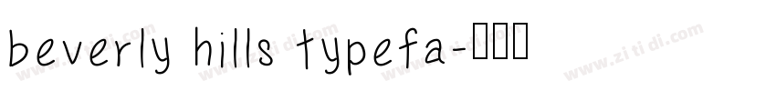 beverly hills typefa字体转换